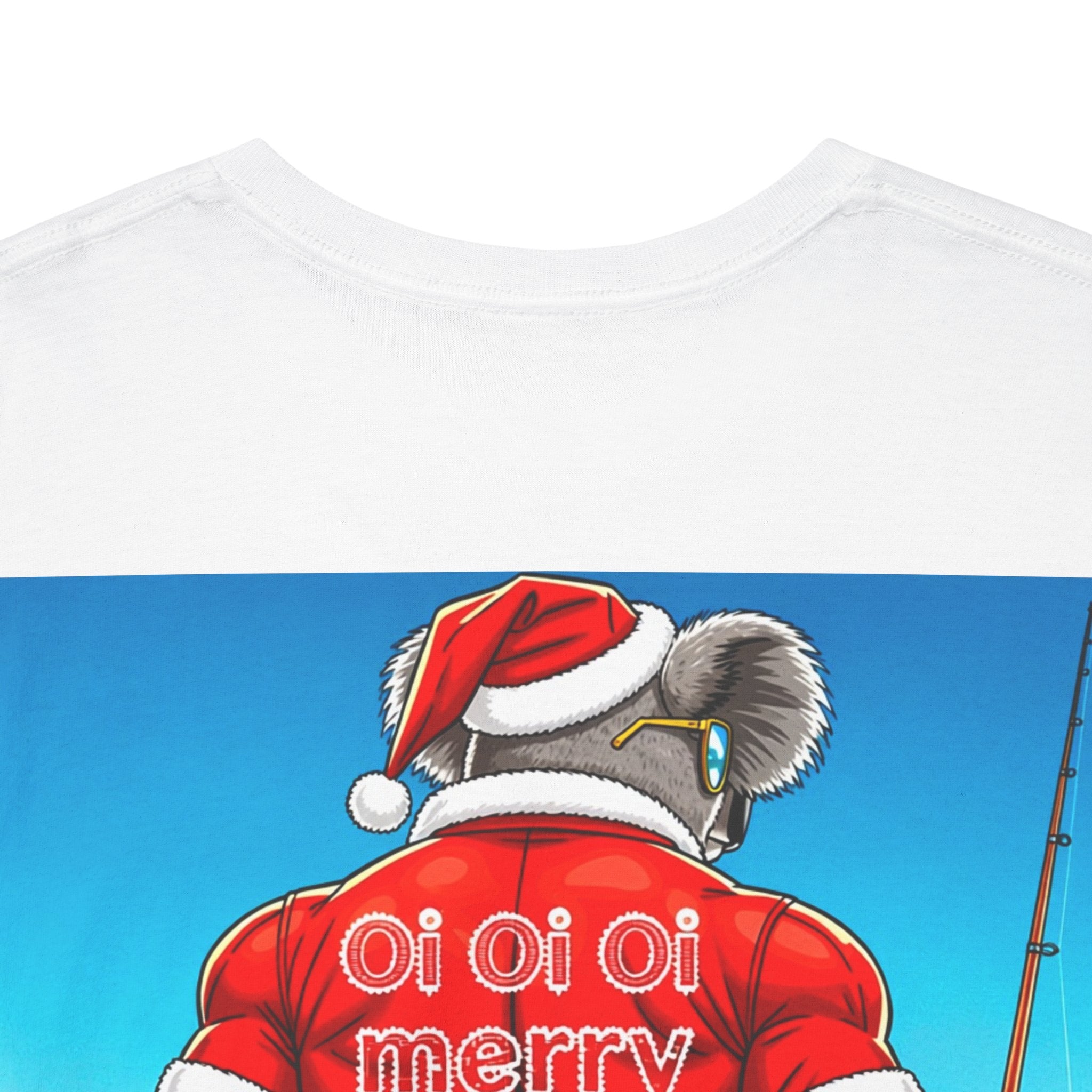 T-Shirt — ‘Oi Oi Oi’ Fishing Santa Koala Graphic Tee