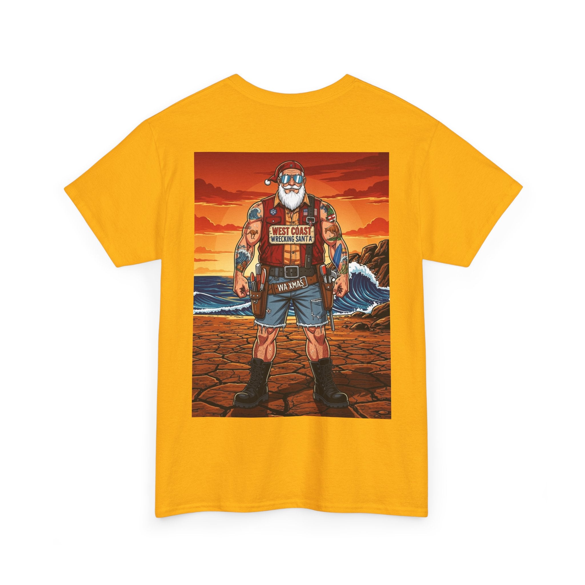 Western oz Santa Graphic Tee — Beachy Vintage Santa Claus