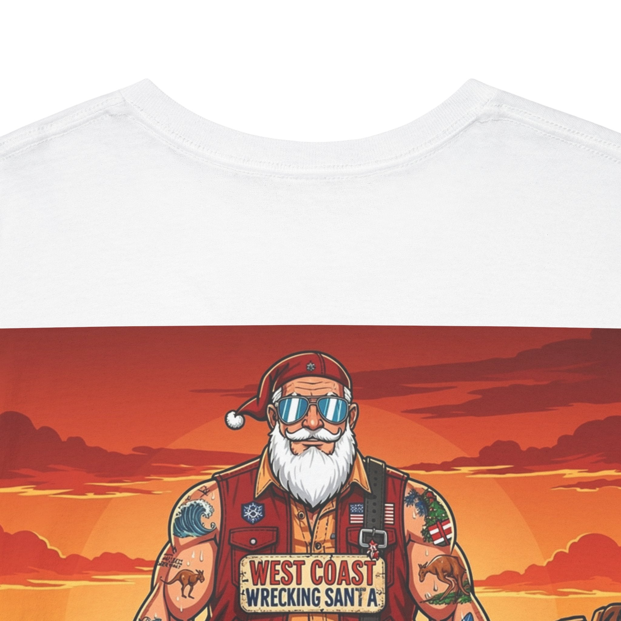 Western oz Santa Graphic Tee — Beachy Vintage Santa Claus