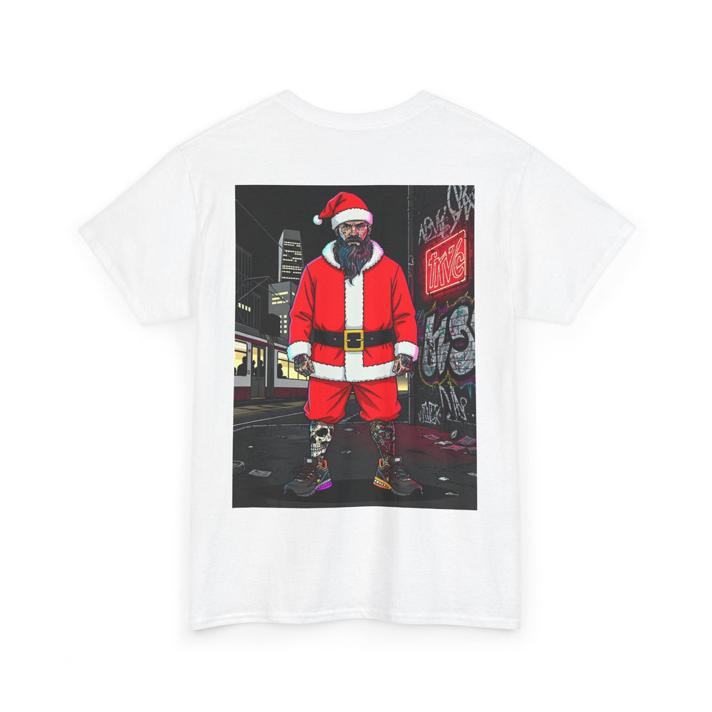 Santa Dog Graphic Tee — 'OI OI OI MERRY XMAS' Holiday T-Shirt