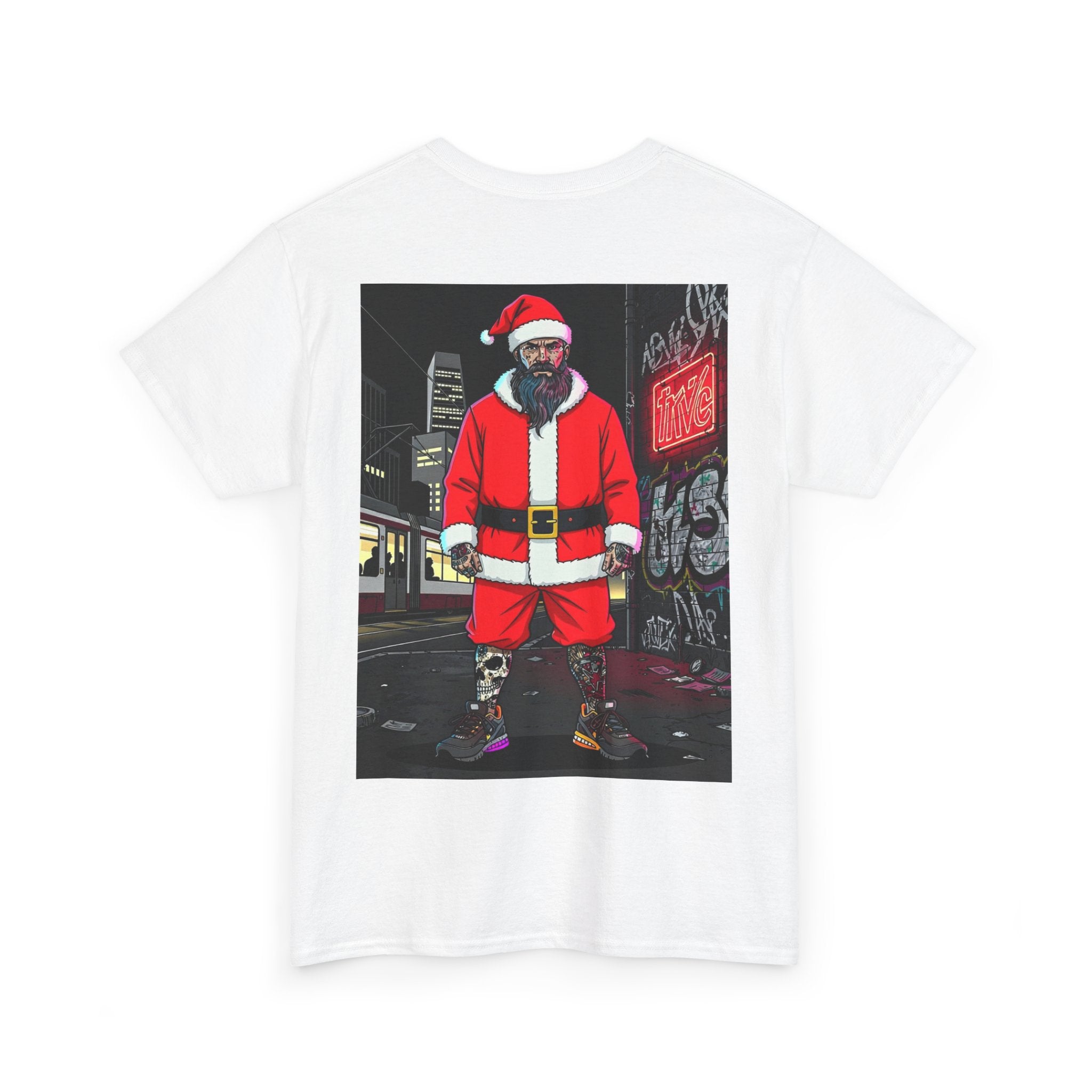 Santa Dog Graphic Tee — 'OI OI OI MERRY XMAS' Holiday T-Shirt