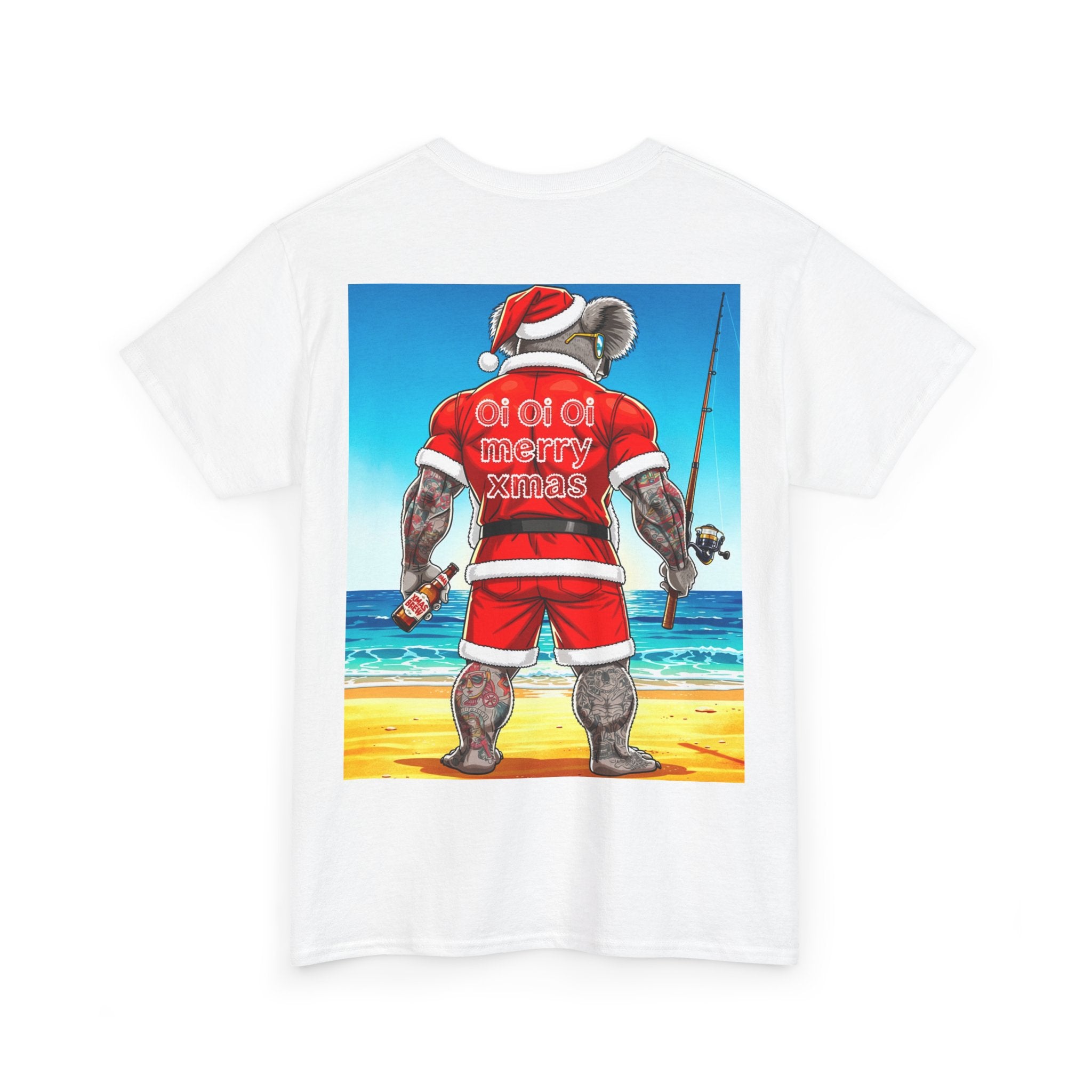 T-Shirt — ‘Oi Oi Oi’ Fishing Santa Koala Graphic Tee