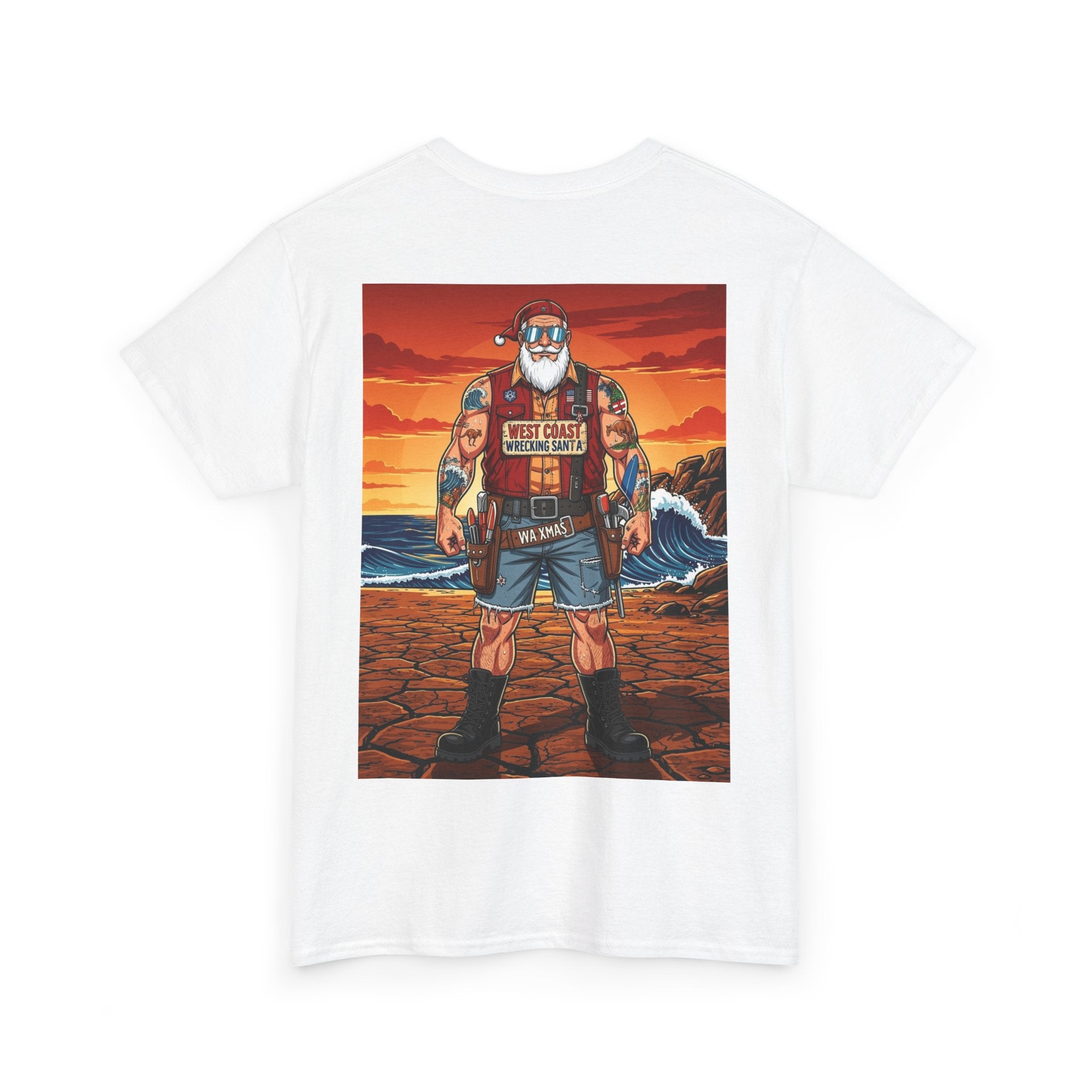 Western oz Santa Graphic Tee — Beachy Vintage Santa Claus