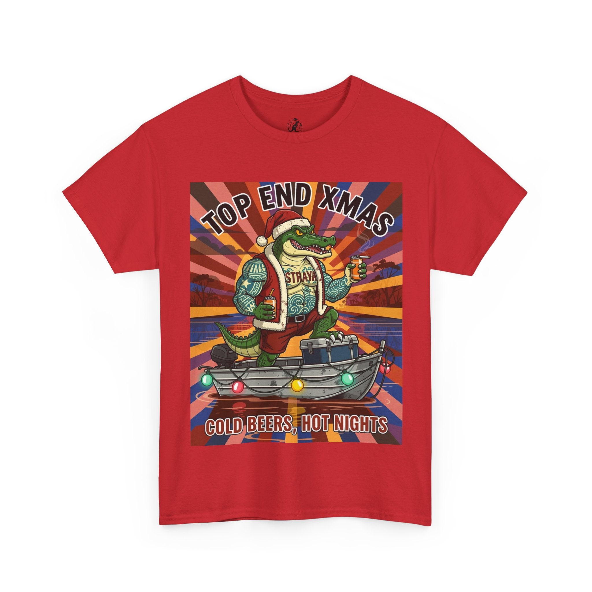 Top End Xmas — 'Top End Xmas: Cold Beers, Hot Nights' Christmas Alligator