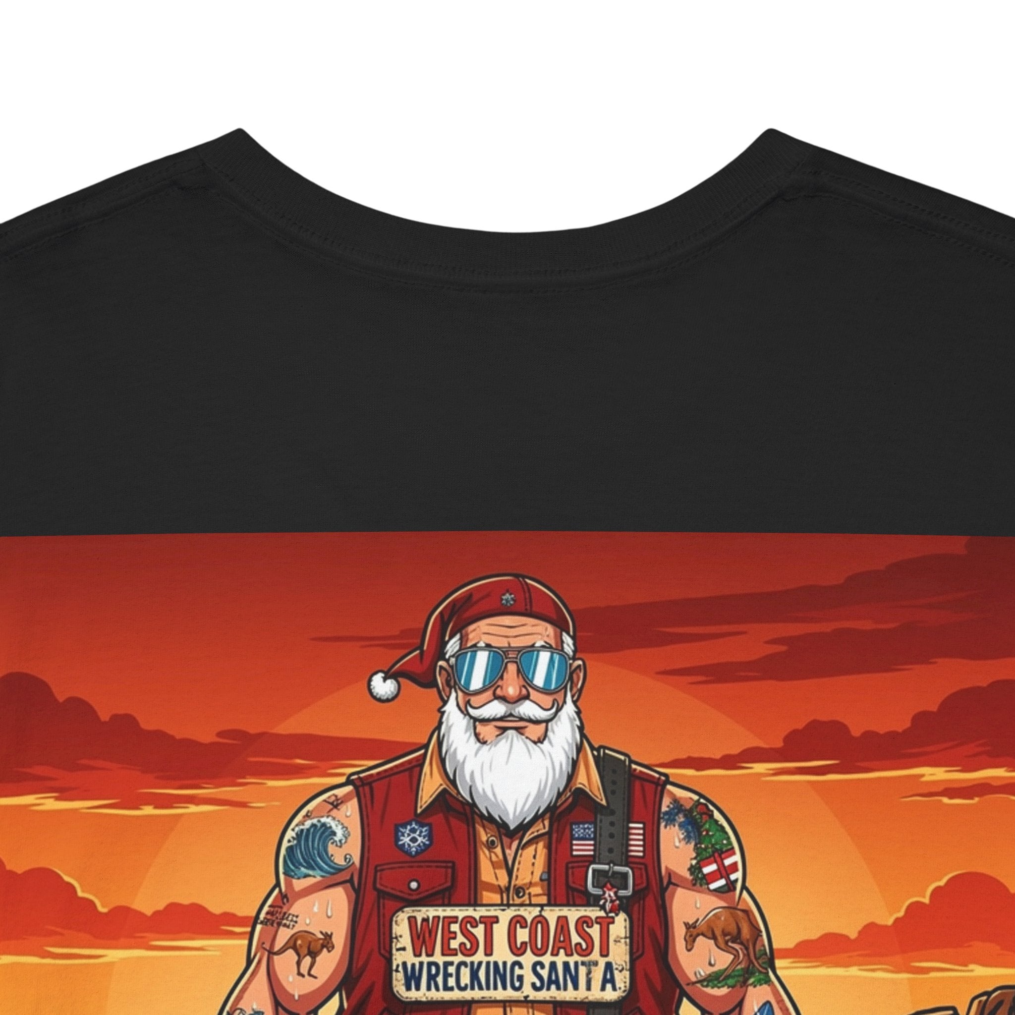 Western oz Santa Graphic Tee — Beachy Vintage Santa Claus