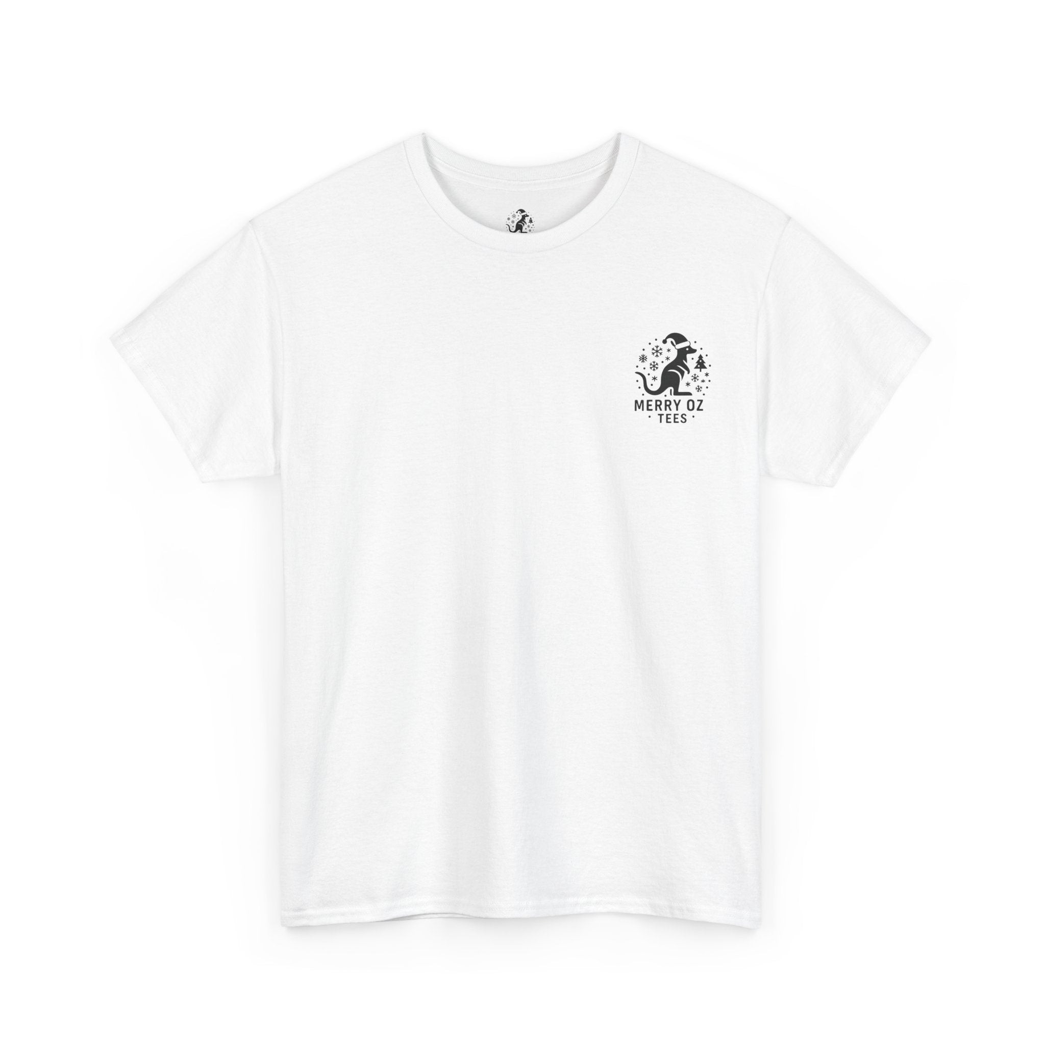 Santa Reindeer Graphic Tee — 'MELBONE CHRISSY' Holiday Muscle