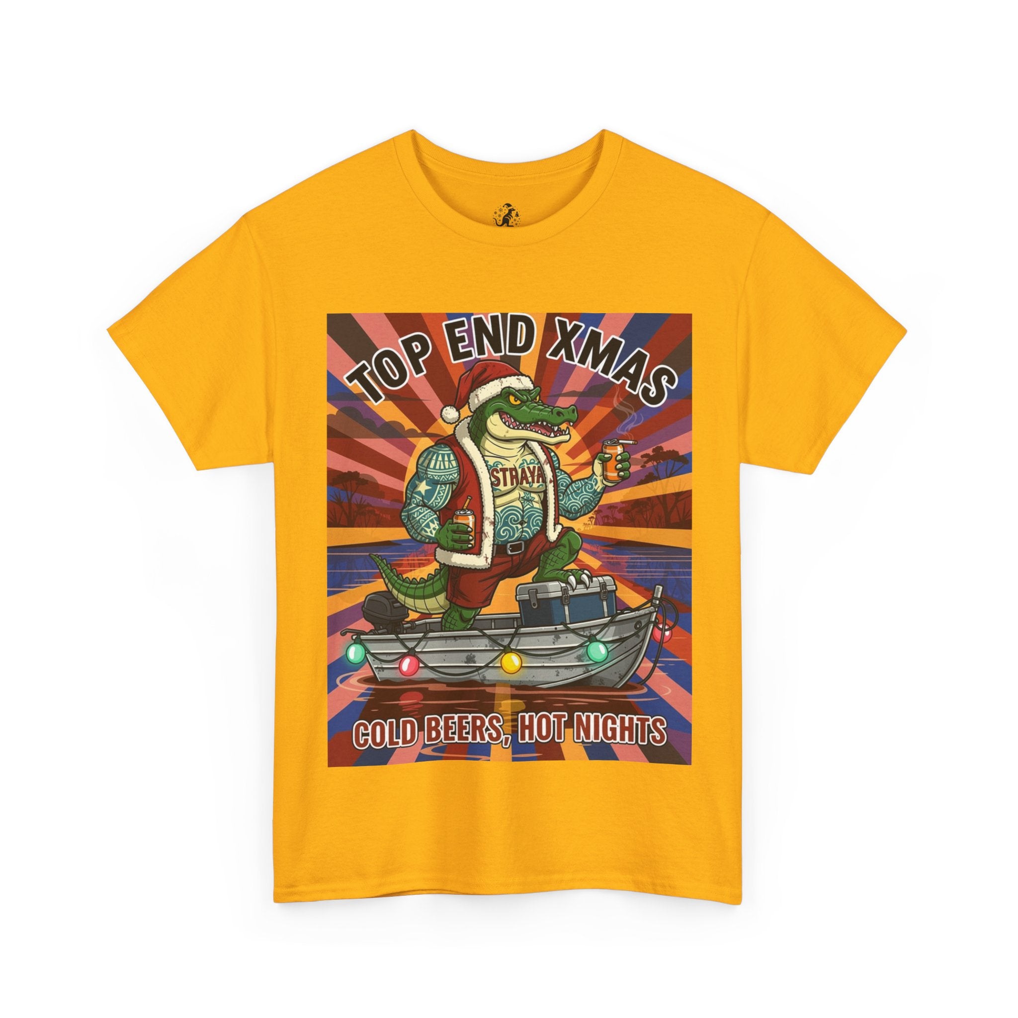 Top End Xmas — 'Top End Xmas: Cold Beers, Hot Nights' Christmas Alligator