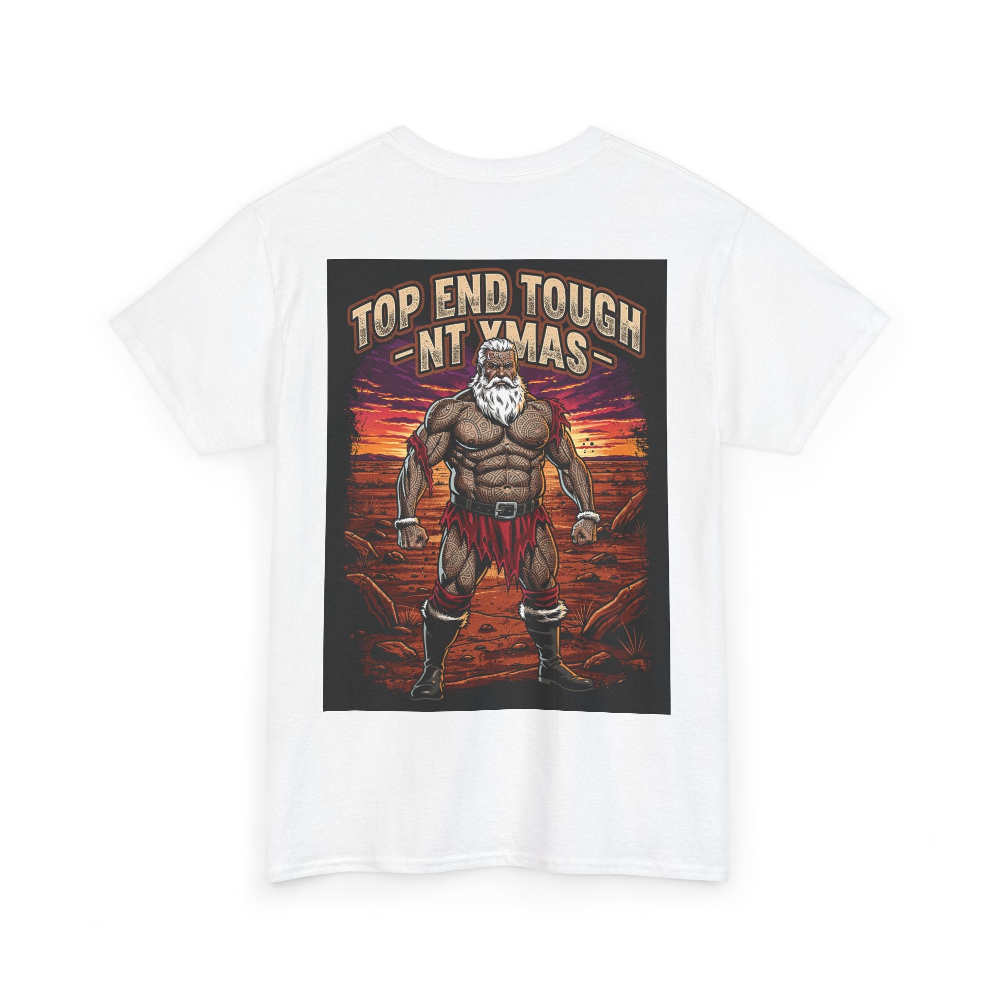 Native Santa Tee — "Top End Tough NT Xmas" Graphic T-Shirt