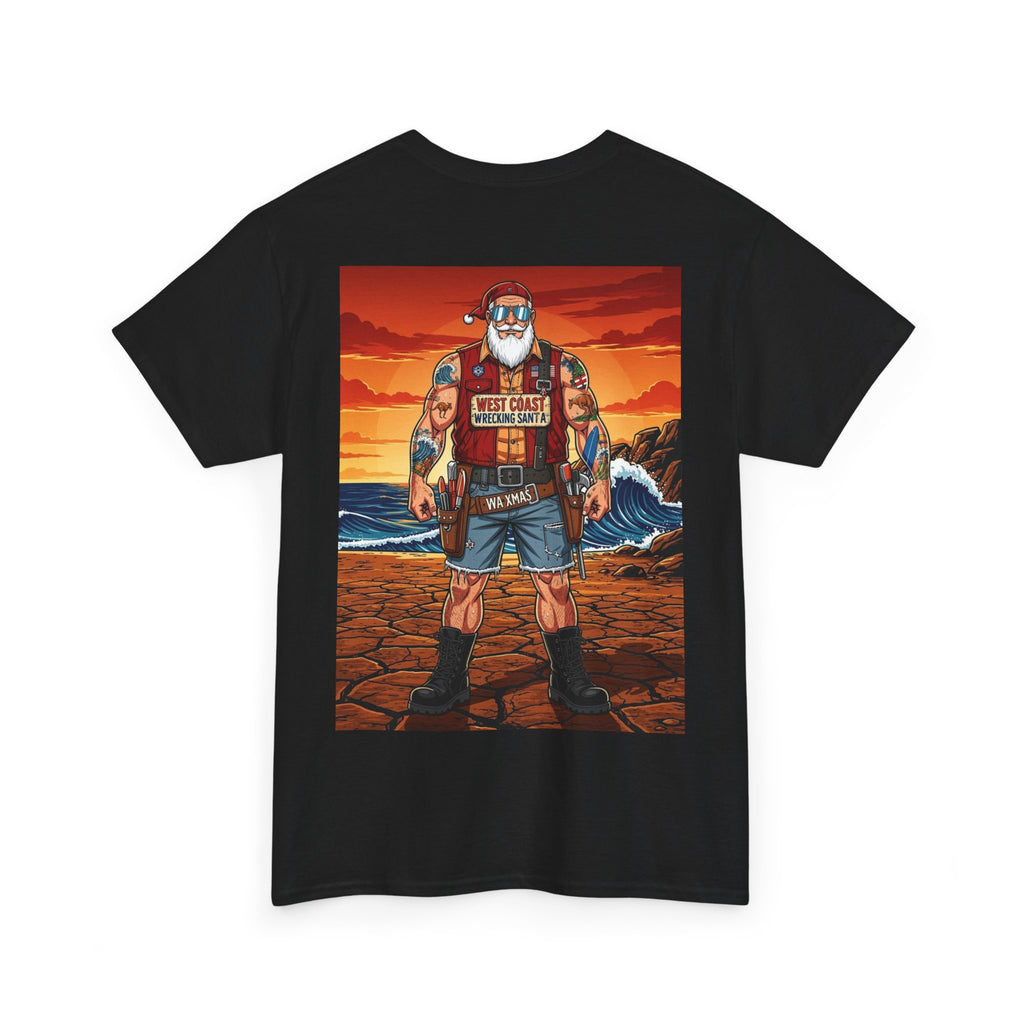 Western oz Santa Graphic Tee — Beachy Vintage Santa Claus