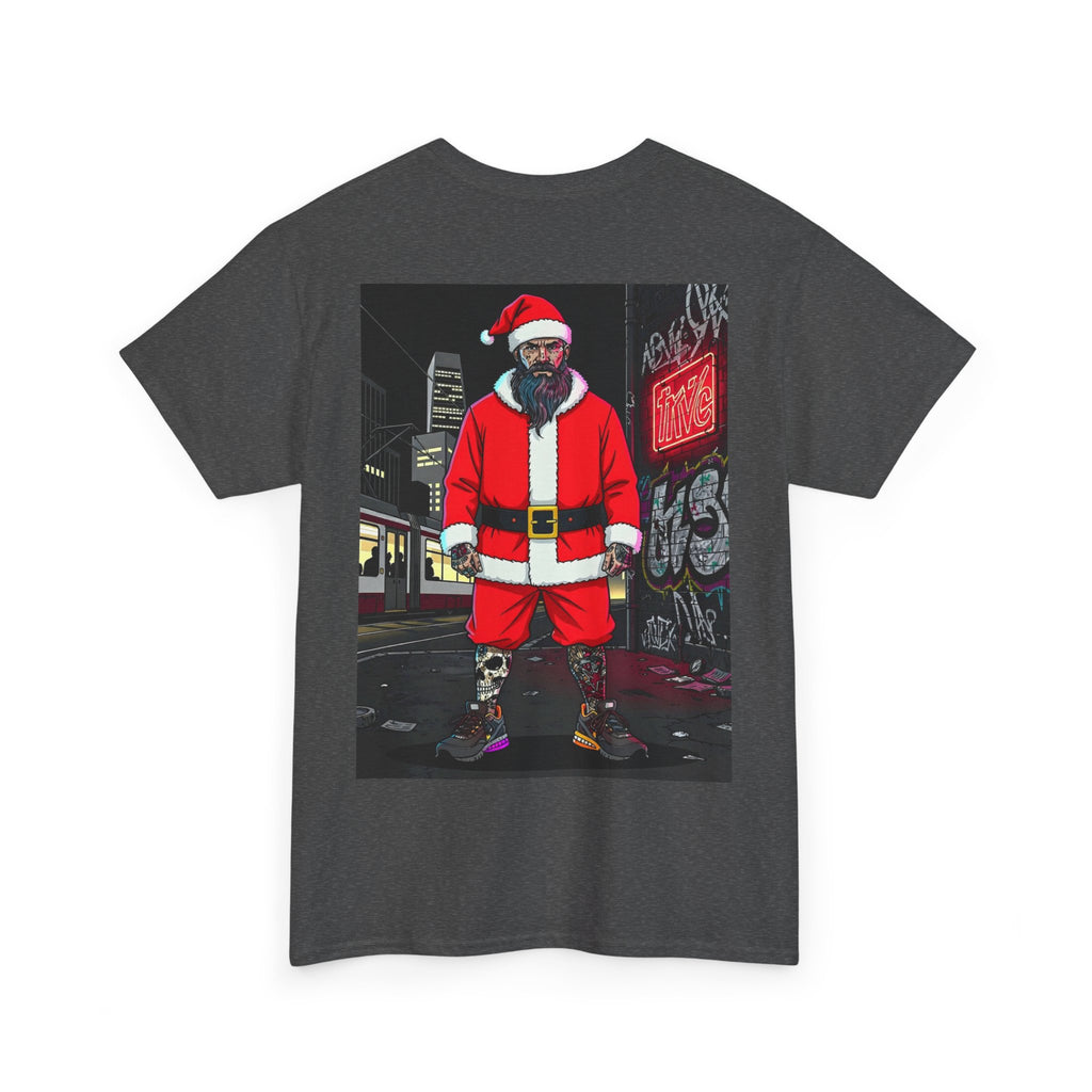 Santa Dog Graphic Tee — 'OI OI OI MERRY XMAS' Holiday T-Shirt
