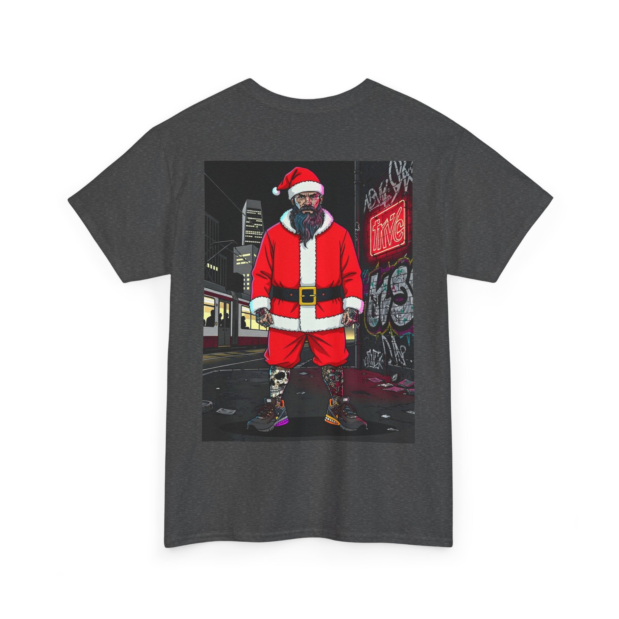 Santa Dog Graphic Tee — 'OI OI OI MERRY XMAS' Holiday T-Shirt