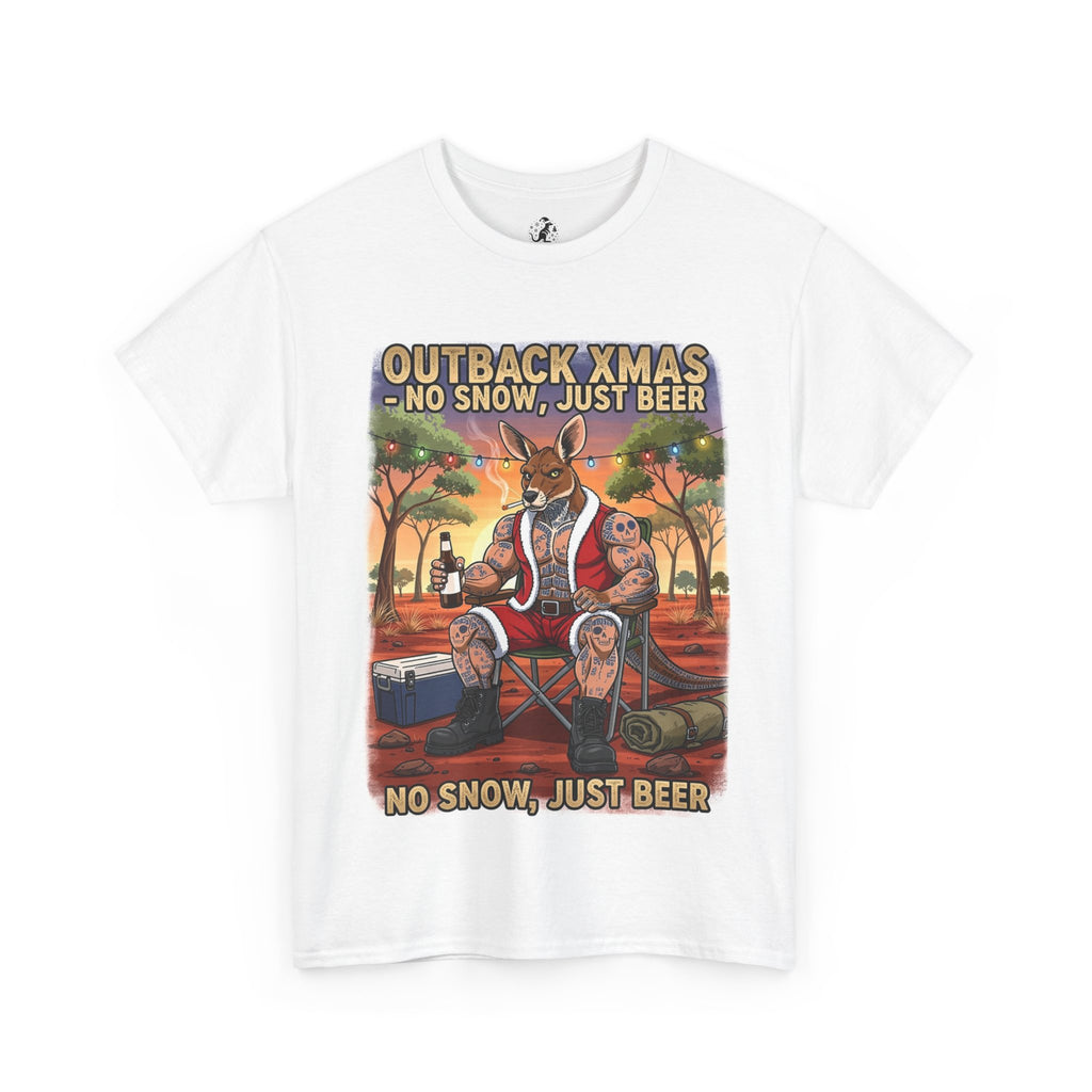 Outback Xmas - 'No Snow, Just Beer' Kangaroo Santa Australia Holiday