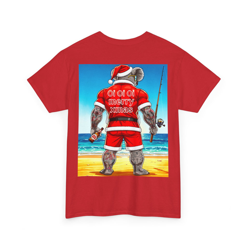 T-Shirt — ‘Oi Oi Oi’ Fishing Santa Koala Graphic Tee