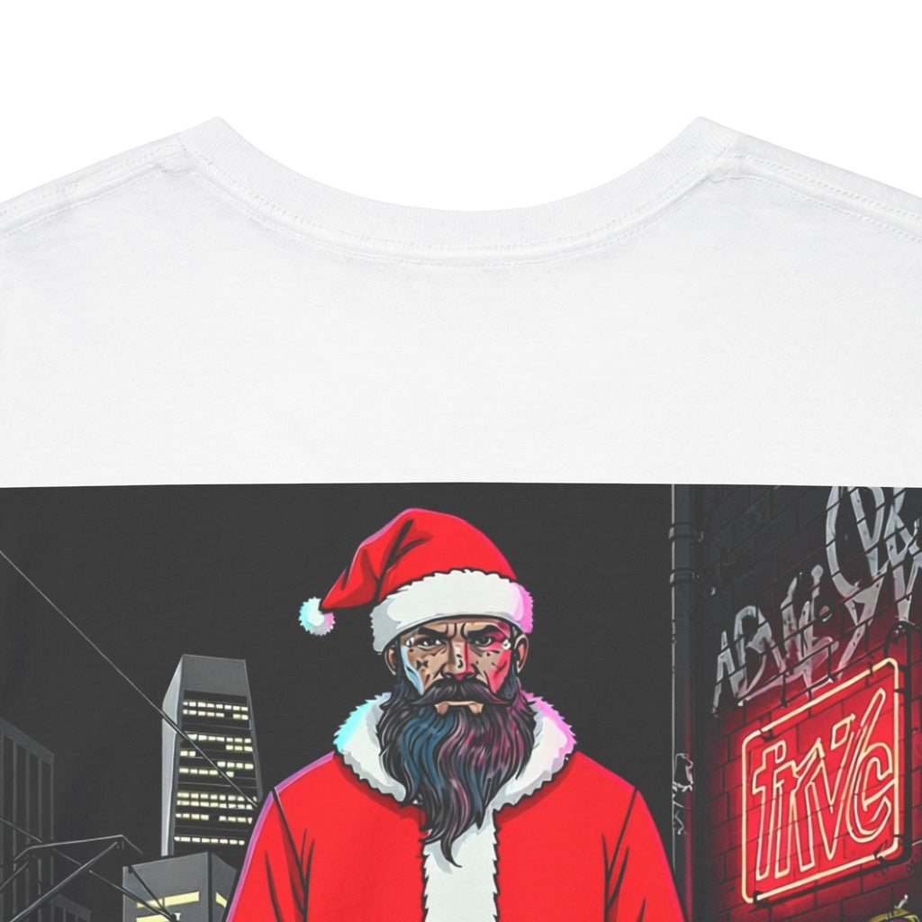 Santa Dog Graphic Tee — 'OI OI OI MERRY XMAS' Holiday T-Shirt