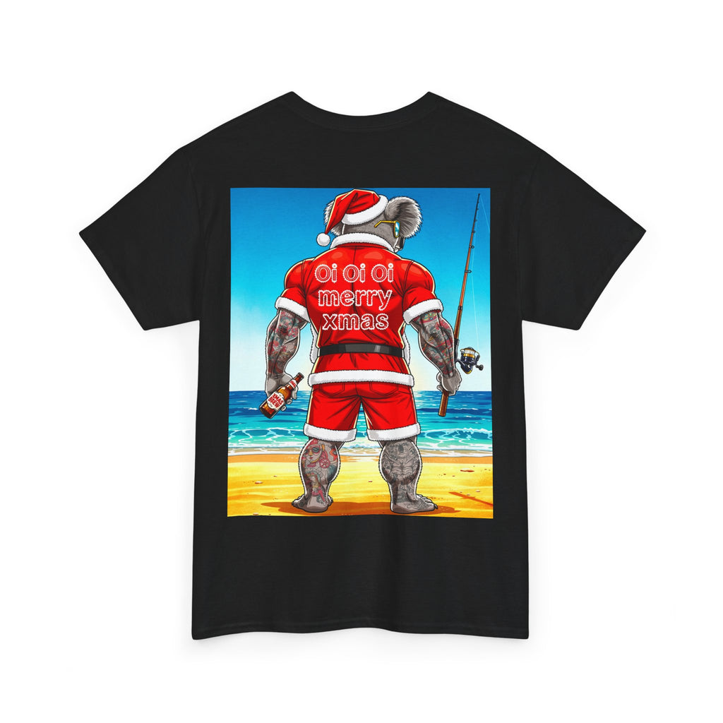 T-Shirt — ‘Oi Oi Oi’ Fishing Santa Koala Graphic Tee