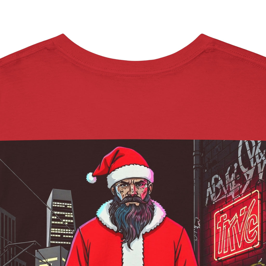 Santa Dog Graphic Tee — 'OI OI OI MERRY XMAS' Holiday T-Shirt