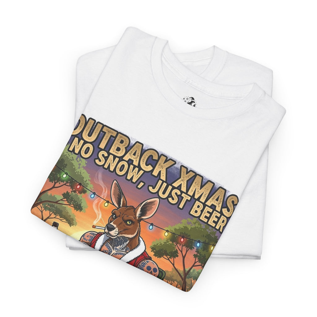 Outback Xmas - 'No Snow, Just Beer' Kangaroo Santa Australia Holiday