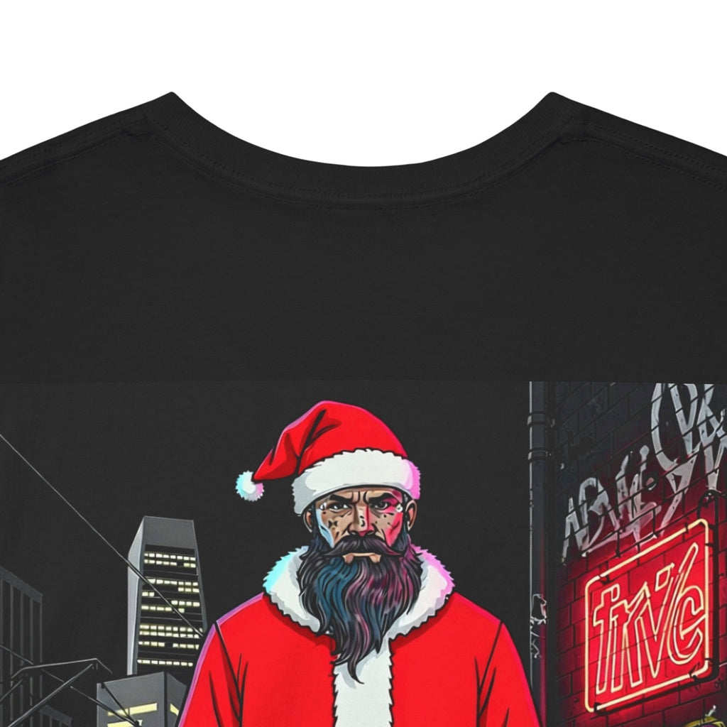 Santa Dog Graphic Tee — 'OI OI OI MERRY XMAS' Holiday T-Shirt