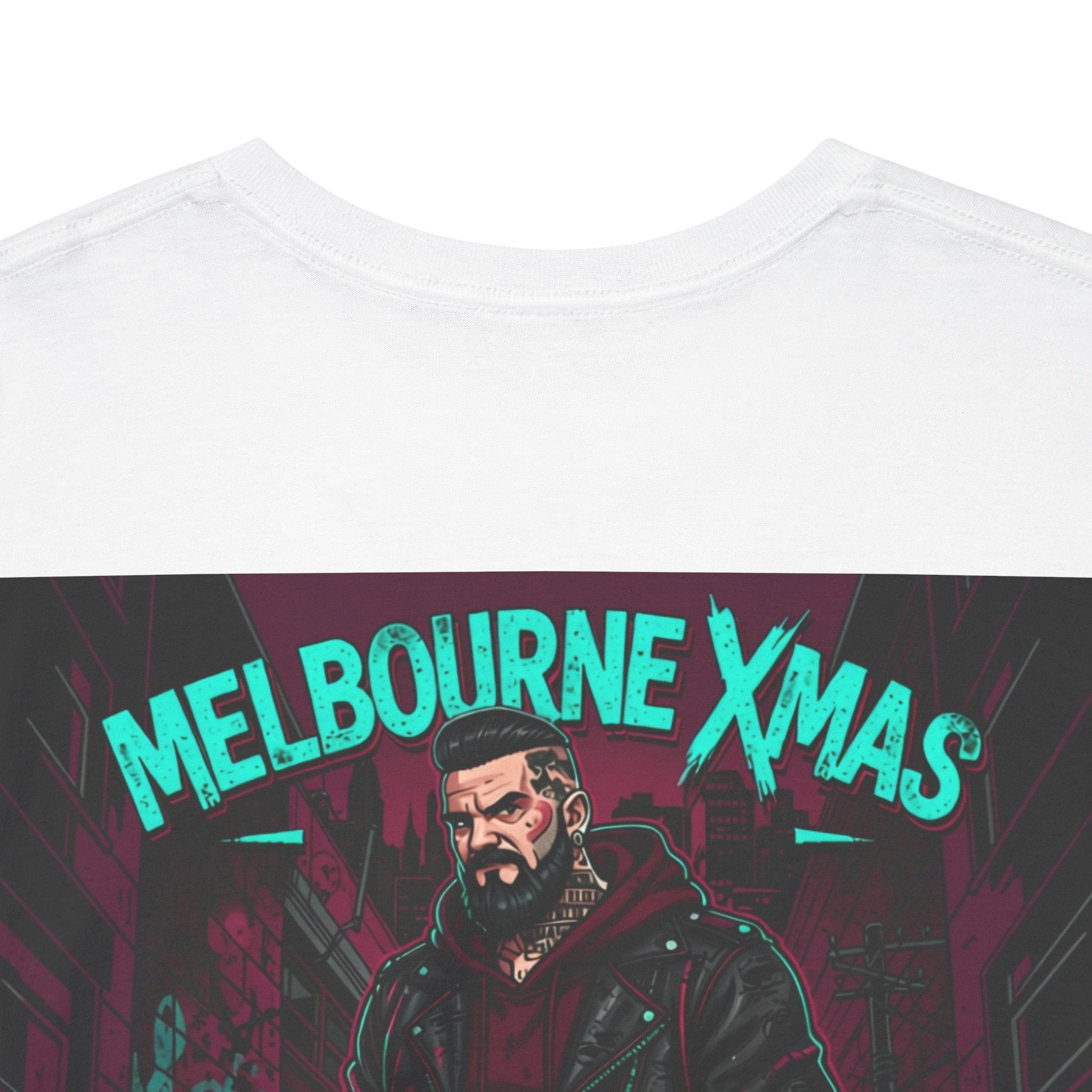 Melbourne Xmas Tee — 'Ink, Grit, No Quit' Graphic
