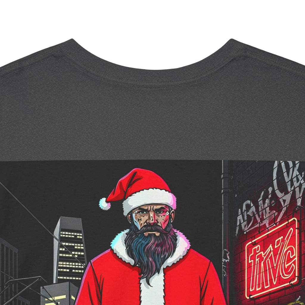 Santa Dog Graphic Tee — 'OI OI OI MERRY XMAS' Holiday T-Shirt
