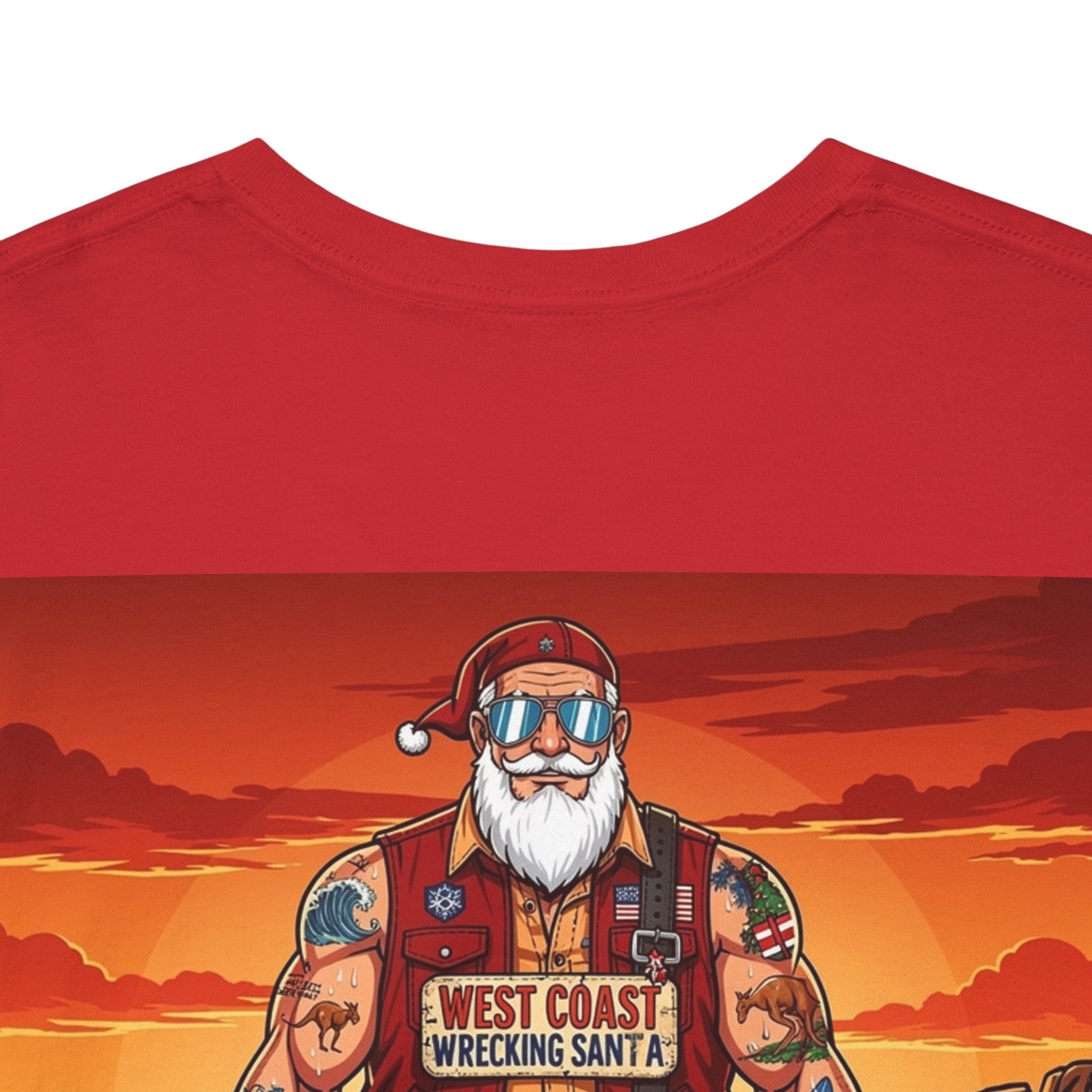 Western oz Santa Graphic Tee — Beachy Vintage Santa Claus