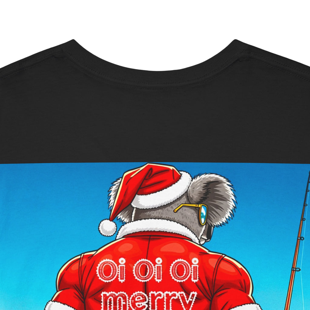 T-Shirt — ‘Oi Oi Oi’ Fishing Santa Koala Graphic Tee