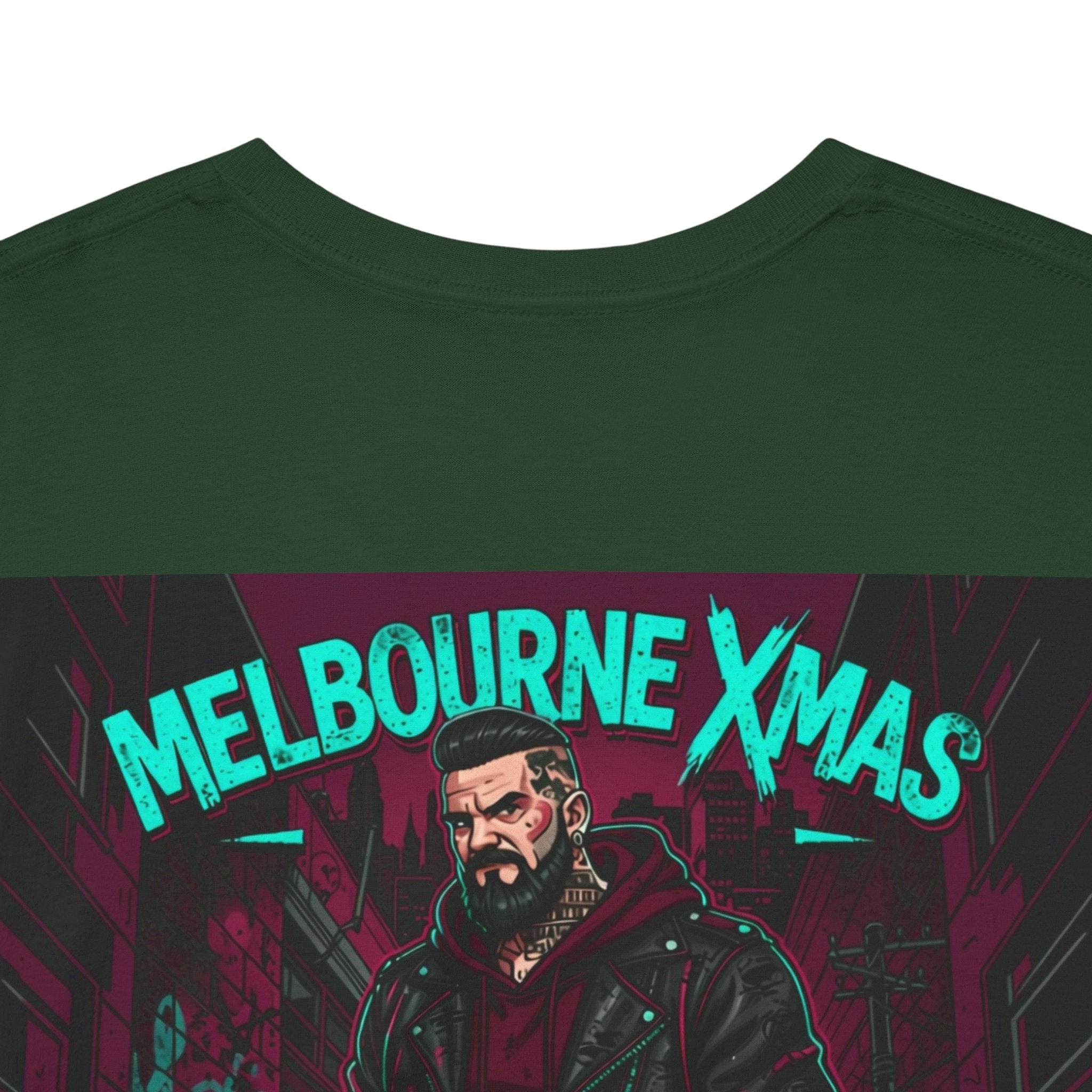 Melbourne Xmas Tee — 'Ink, Grit, No Quit' Graphic