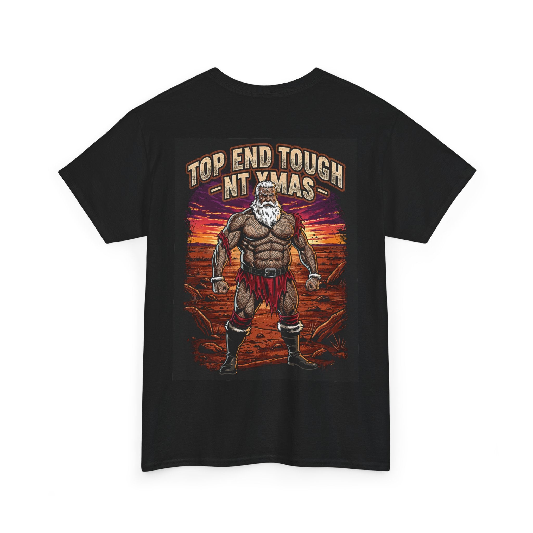 Native Santa Tee — "Top End Tough NT Xmas" Graphic T-Shirt