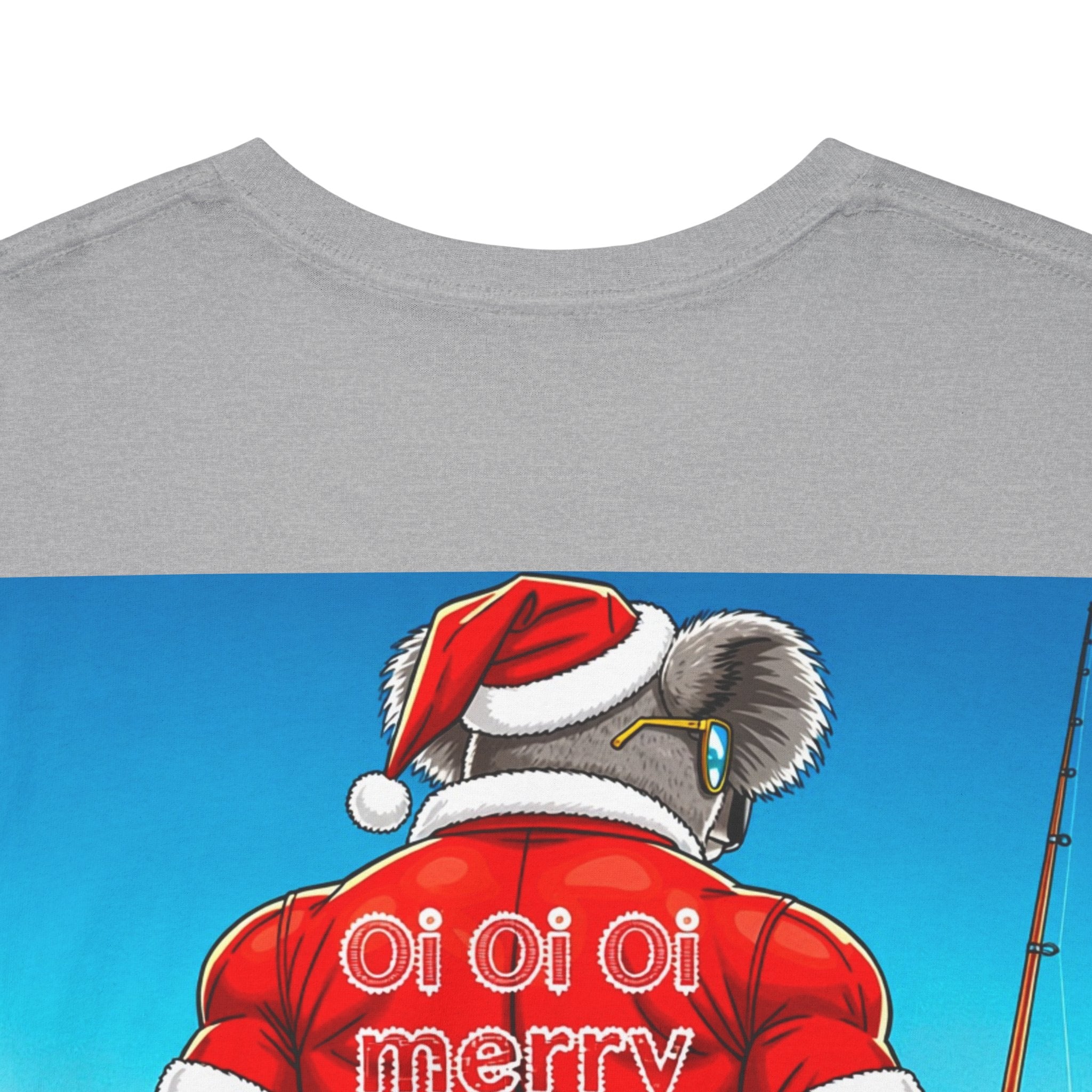 T-Shirt — ‘Oi Oi Oi’ Fishing Santa Koala Graphic Tee